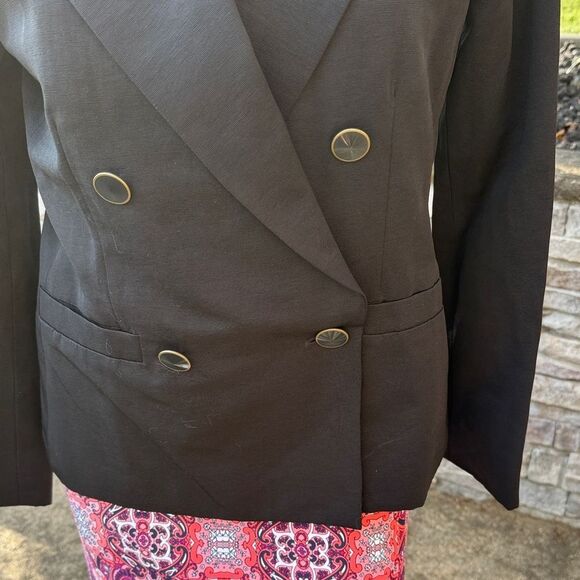 Cabi Elegant Black Double-Breasted Women's Blazer Size 6 - Picture 3 of 10